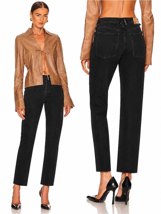 Free People Denim - We The Free A New Day Straight Leg Pleated Jeans Size 24